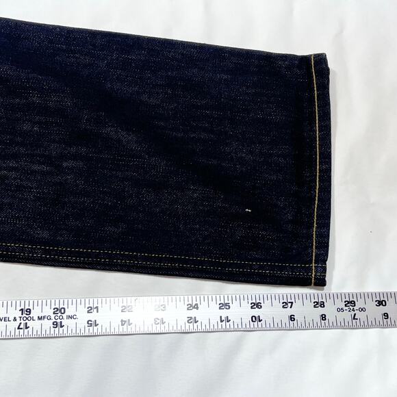 Vans Off the Wall Slimbo Denim Jeans 32x30 Dark Blue Slim Fit Low Rise New - Picture 9 of 10